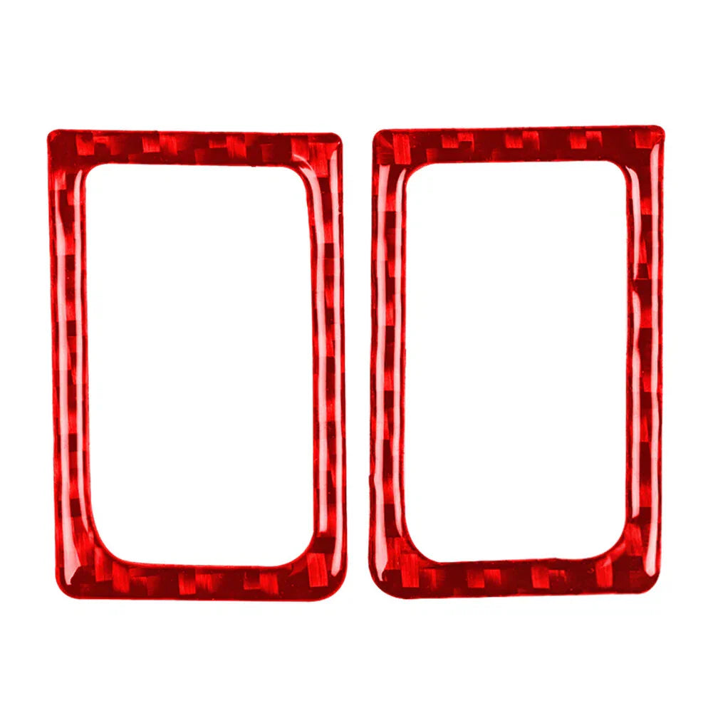Red Interior Door Lock Pins Frame Cover Trim for Nissan GTR R35 (2008-2020)