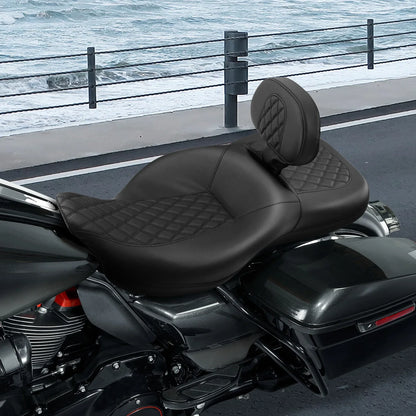 Front Driver Backrest & Mounts for Harley Touring Road Street Glide (2009-2023)