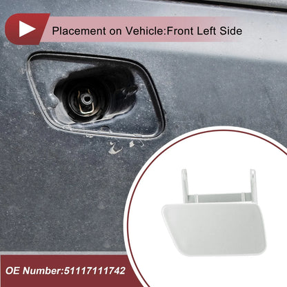Bumper Trim Nozzle Cover for BMW 525i (2004-2005) Silver Tone