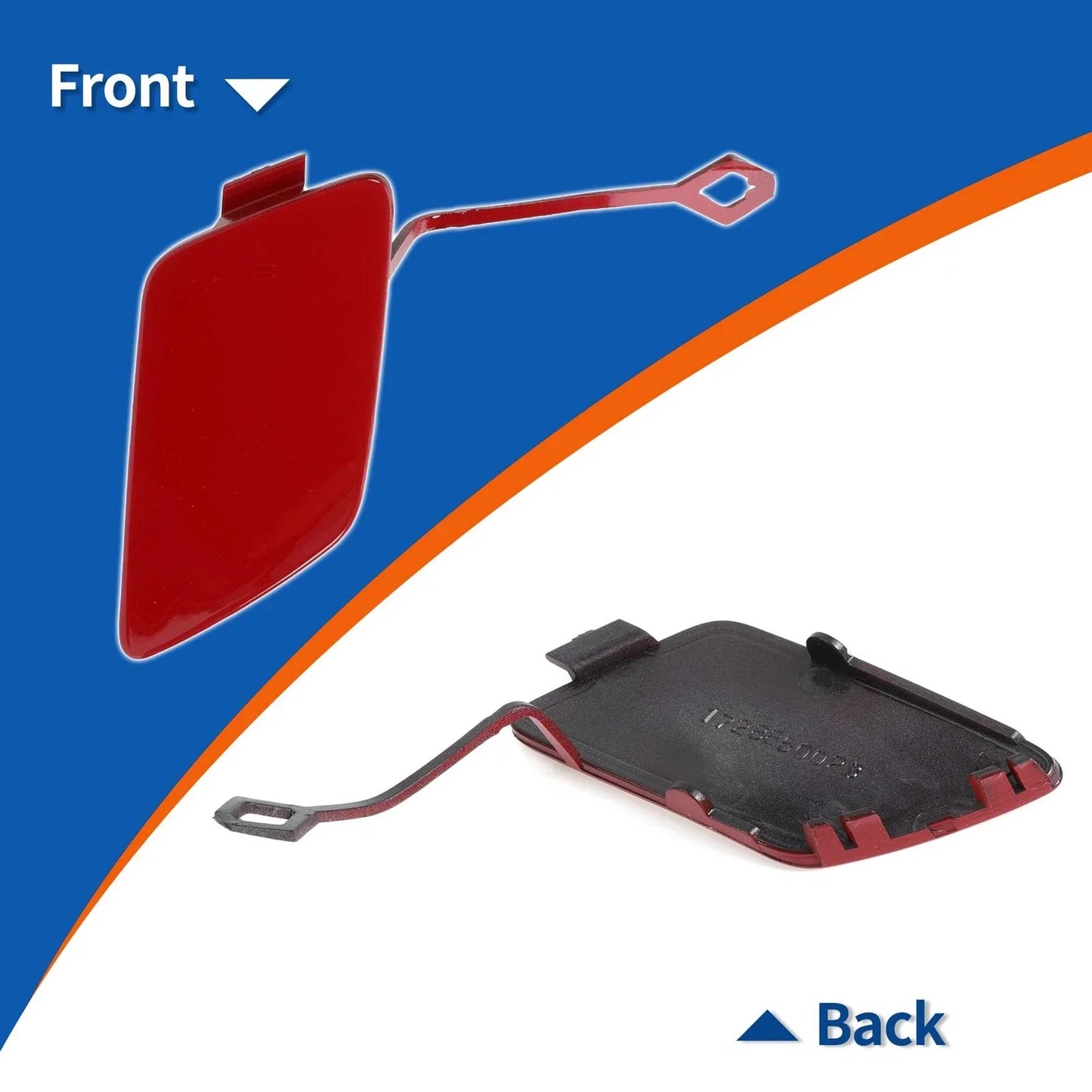 Front Bumper Tow Hook Cover for Mercedes-Benz SLK W172 (2004-2011) Bright Red