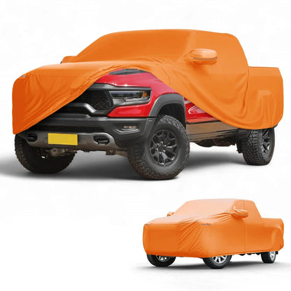 Waterproof All Weather Car Cover for Dodge Ram (2010-2023) - Orange 210D-PU