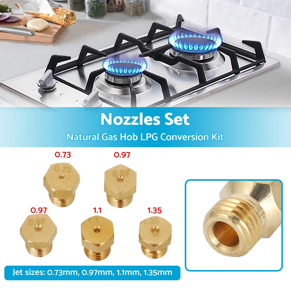 5 x Jets Nozzles Injectors for Gas Hob LPG Conversion