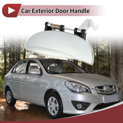 Exterior Door Handle for Hyundai Atos Rear Left Silver Tone (2000-2005)