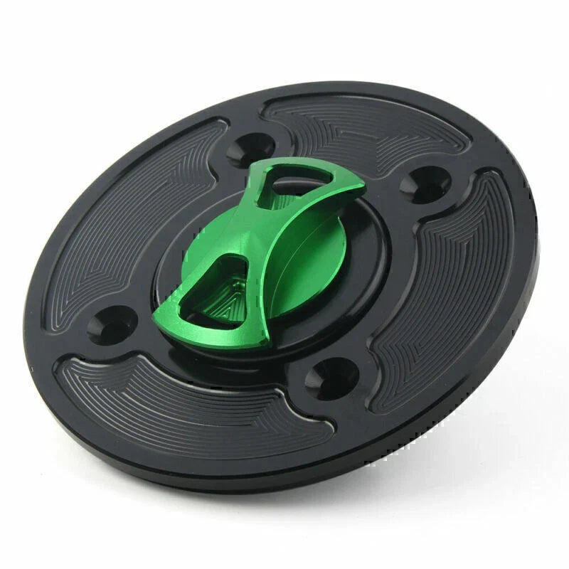 CNC Fuel Gas Tank Cap Keyless for Kawasaki Ninja 400, 650, Z900, Versys 1000
