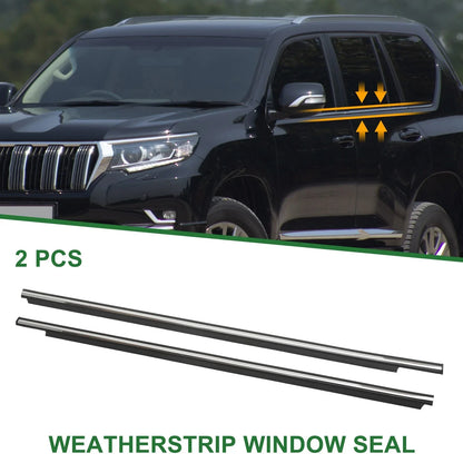 2 x Front Left & Right Weatherstrip Window Seals for Lexus GX470 (2003-2009)