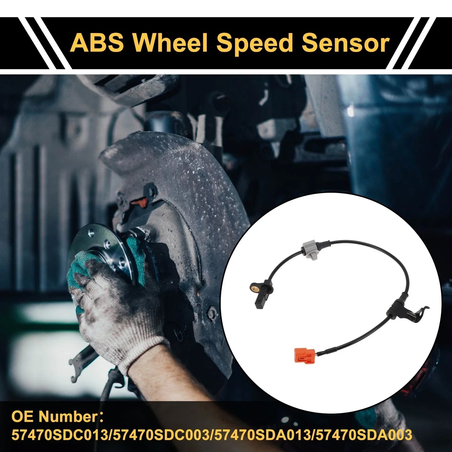 ABS Wheel Speed Sensor for Honda Accord 2003-2007 1 x Right Rear Sensor