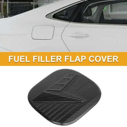 Fuel Tank Door Cap for Hyundai Tucson 2021-2025 Gas Tank Flap Carbon Fiber Black