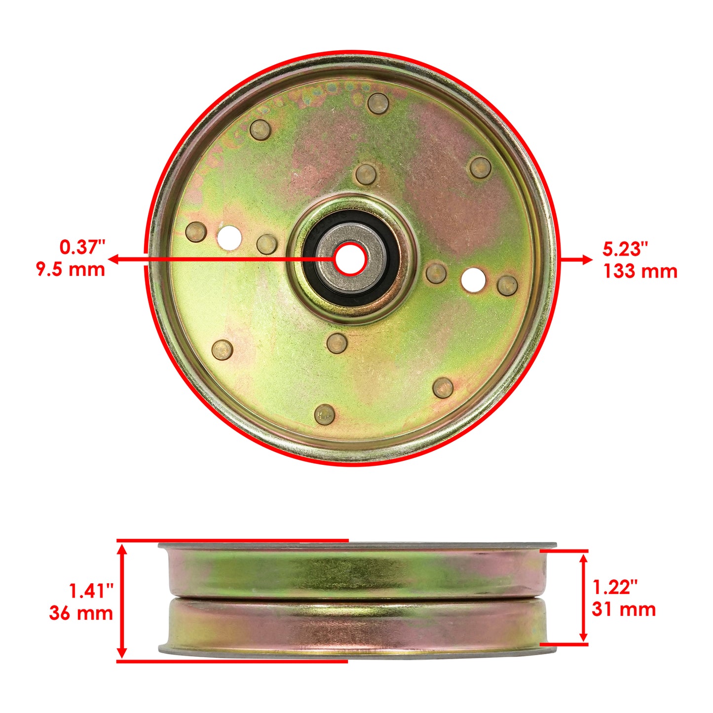 Deck Pulley Replacement for Cub Cadet 60 in RZT-22 291 614 811 (2010–2020)