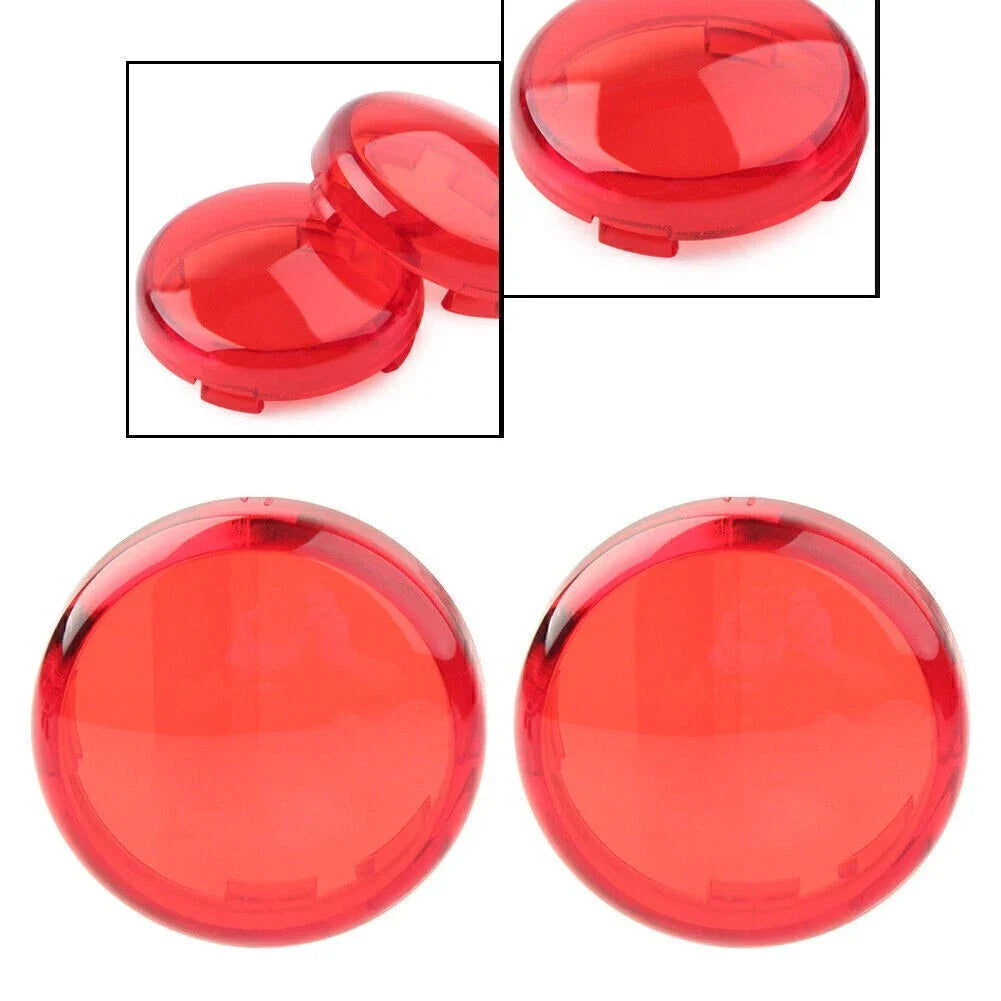 Smoke Turn Signal Lens Covers for Harley Touring Softail Dyna