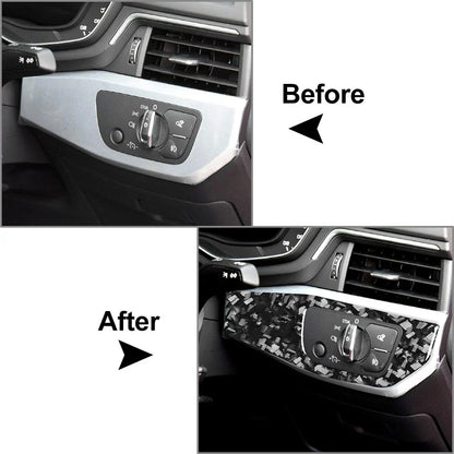 Headlight Switch Button Panel Cover Trim for Audi A4 A5 (2016-2022)