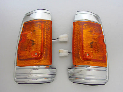 Chrome Corner Signal Light Indicator for Nissan Datsun 720 Ute (1979-1986)