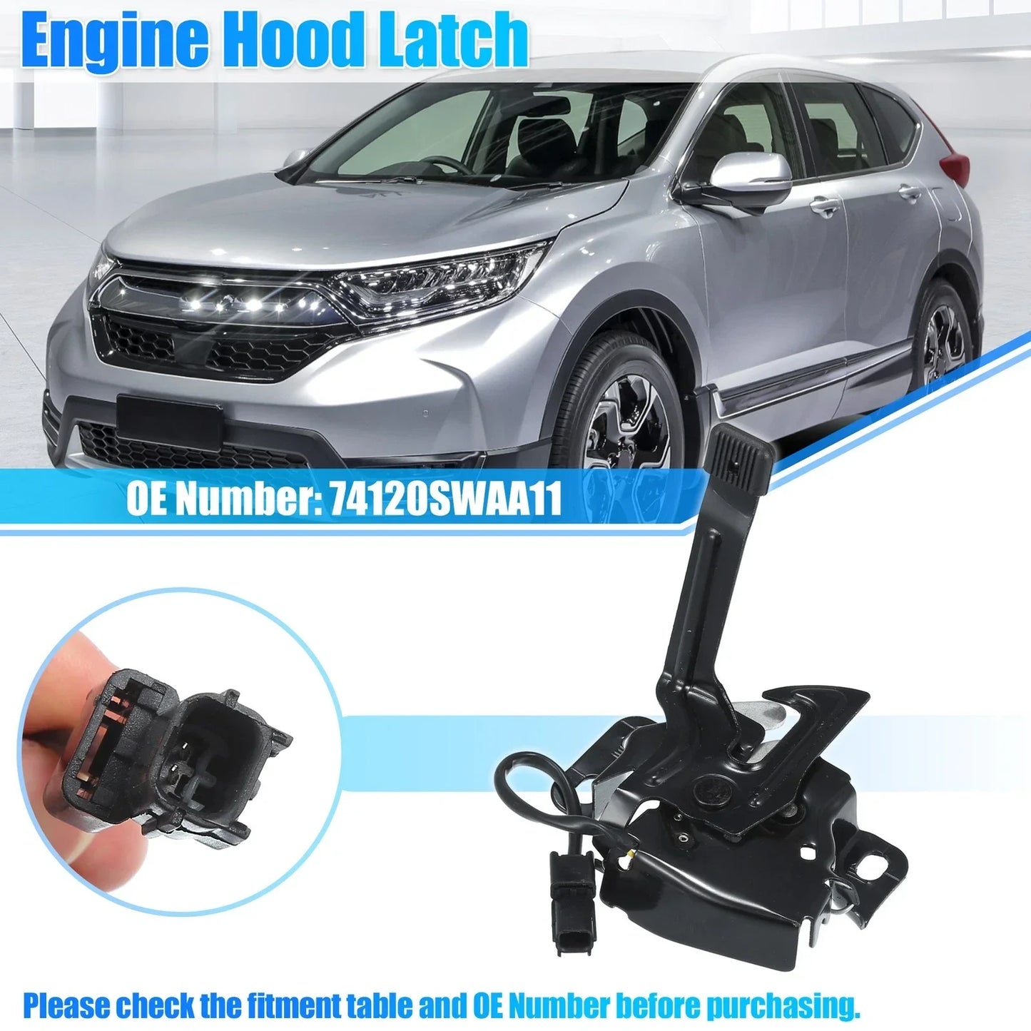 Hood Lock Latch Assembly for Honda CR-V (2007-2009)