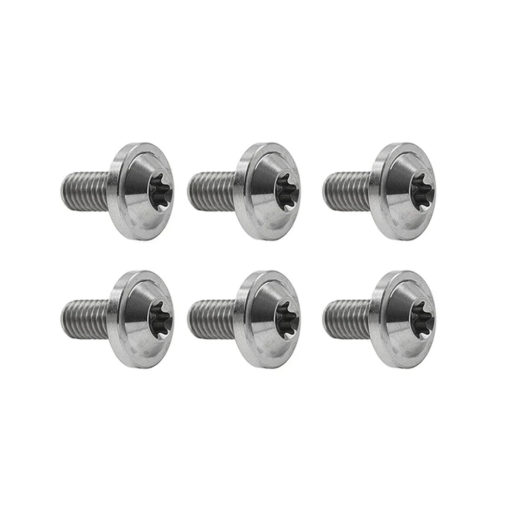 6pcs M6x30mm Titanium Alloy Torx Head Bolts for Bike Motorcycle