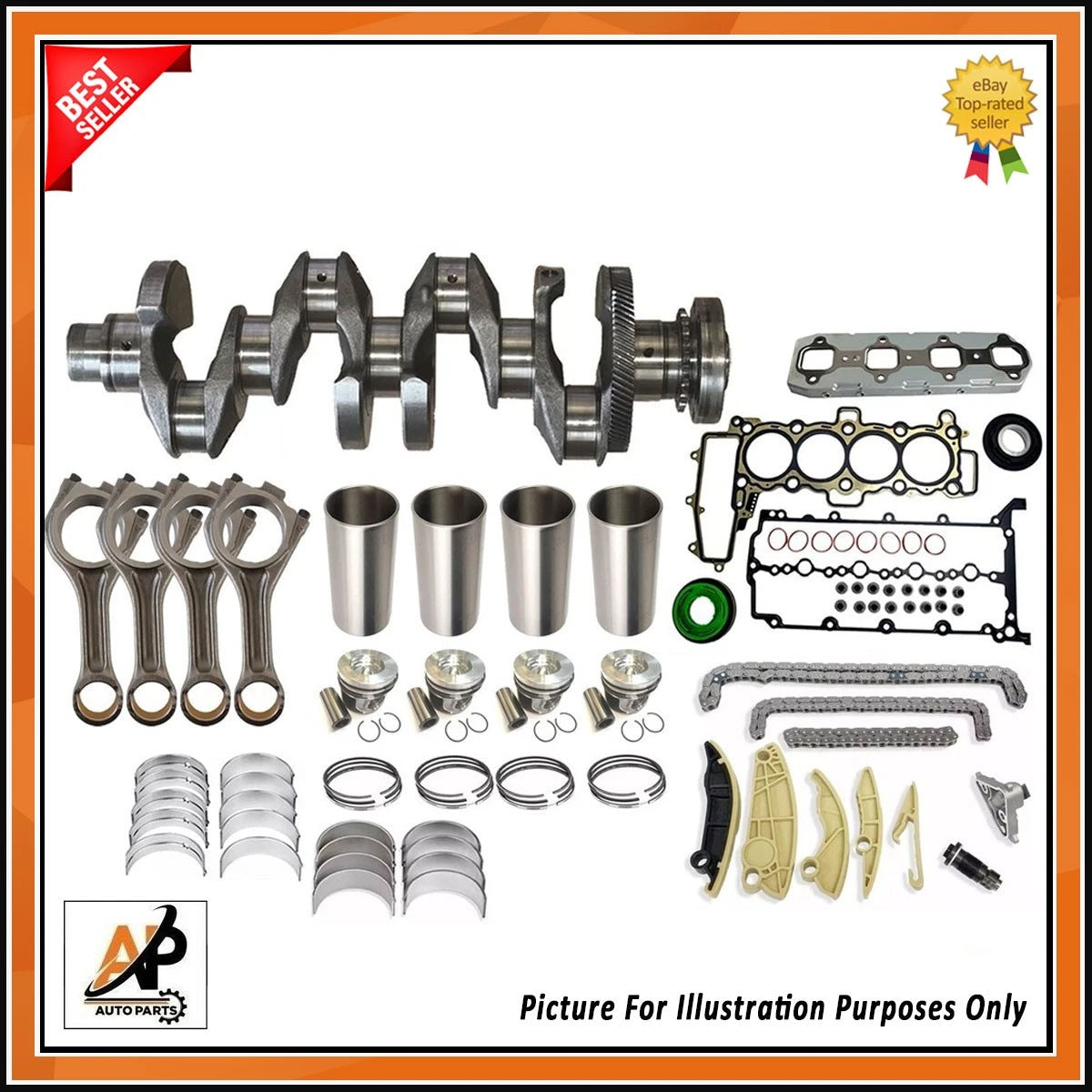 Crankshaft Rebuild Kit for Range Rover Evoque 2.0D 204DTD (2012–2019)