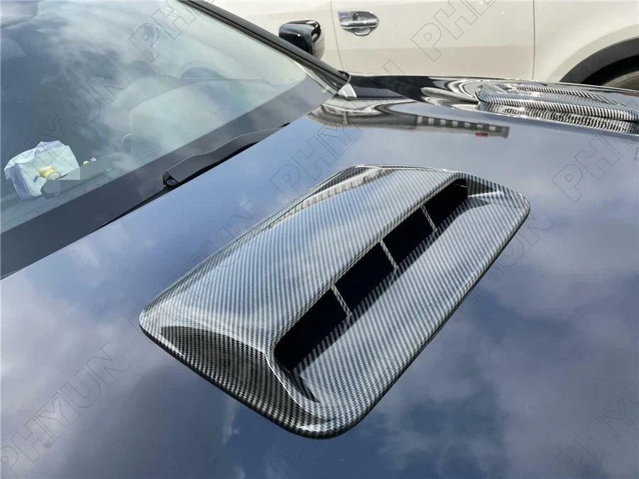 Carbon Fiber Look Air Flow Intake Hood Scoop Vent Cover for AU Car