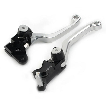 CNC Silver Pivot Brake Clutch Levers for Honda XR250 XR400 (1995-2007)