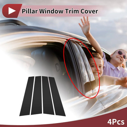 Front Left Right Door Pillar Window Trim for Lexus NX (2014-2022) Black