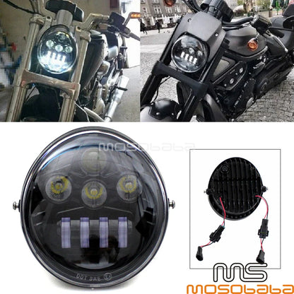 DOT Approved LED Headlight Kit for Harley-Davidson V-Rod (2002-2017)