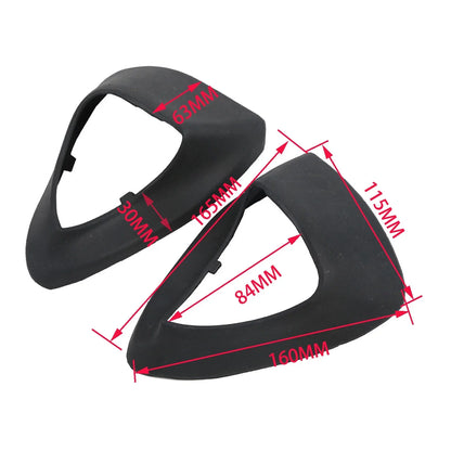 Black Inner Rearview Mirror Rubber Boots for Honda Goldwing GL1800 (2001-2017)
