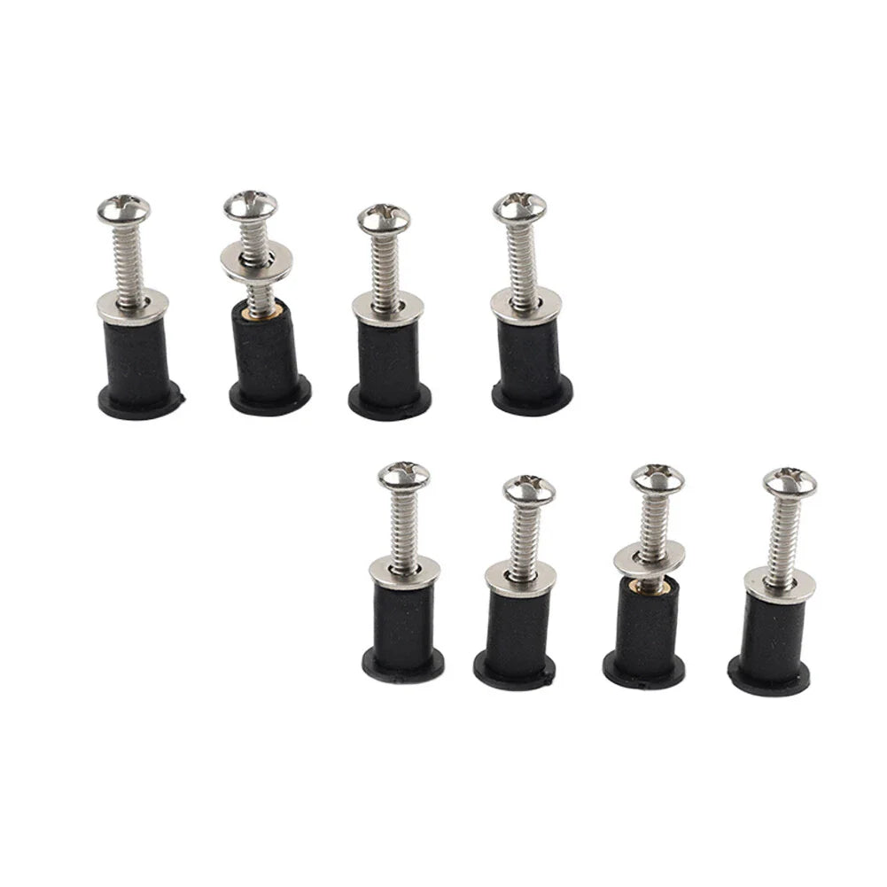 8PCS Headlight Bucket Nacelle Well Nut Kit for Harley