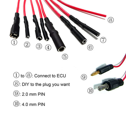 8-Way ECU Breakout Leads for Automotive Diagnostic Oscilloscope Cable