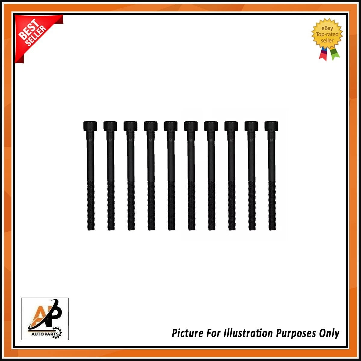 Head Bolts Replacement Set for Nissan Qashqai Je 1.6 HR16DE (2010–2016)