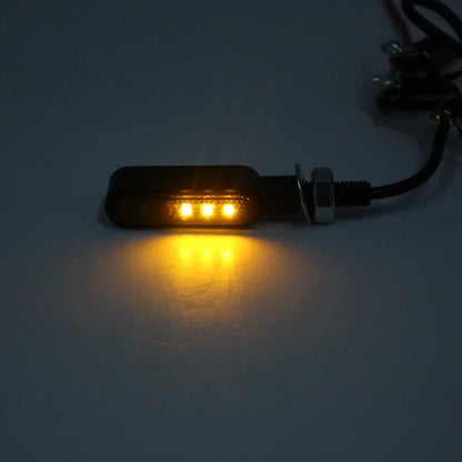 LED Mini Turn Signal Amber Lights for Cafe Racer Bobber