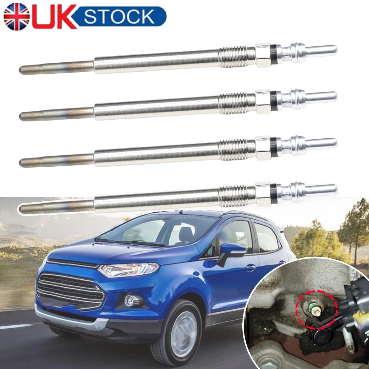 Diesel Heater Glow Plugs Replacement for Ford Ecosport (2012–2025)