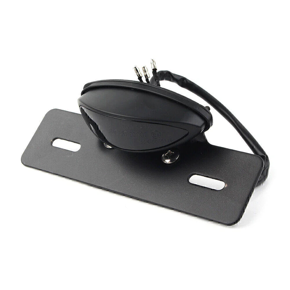 LED Brake Tail Light License Plate Mount for Cafe Racer
