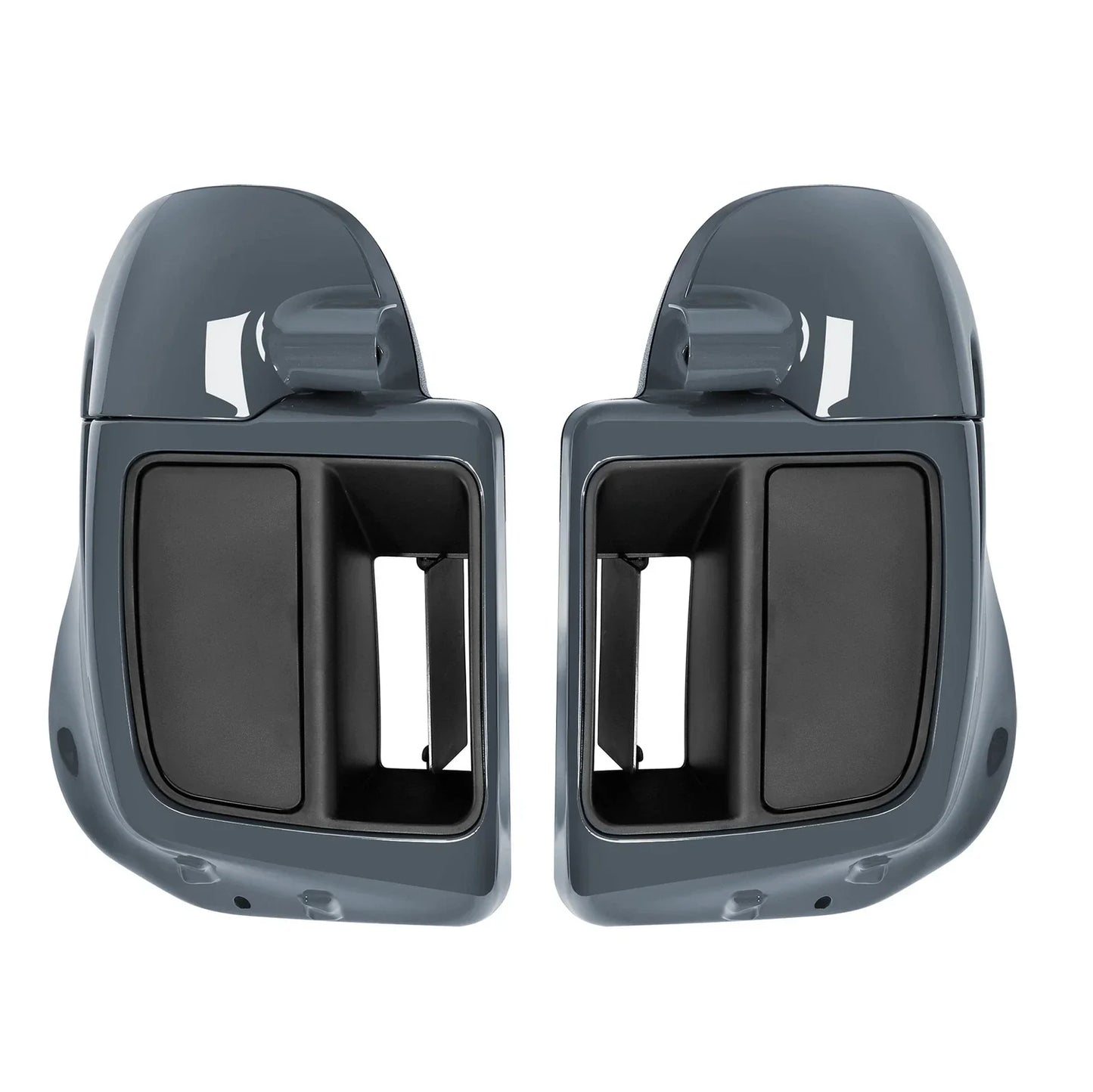Lower Vented Fairings for Harley Touring 2014-2023 Gunship Gray