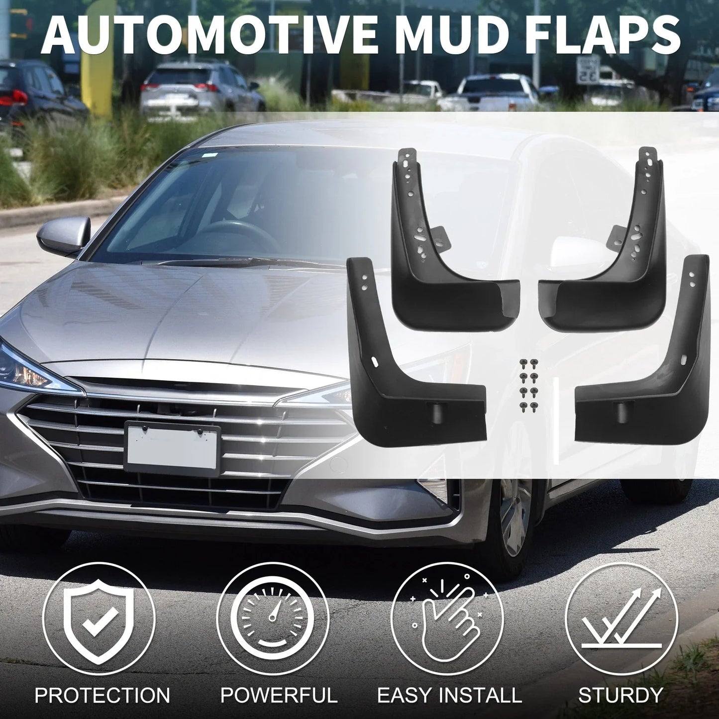 Mud Flap Splash Guard for Hyundai Sonata L4 2.0L Petrol Sedan (2011-2013)