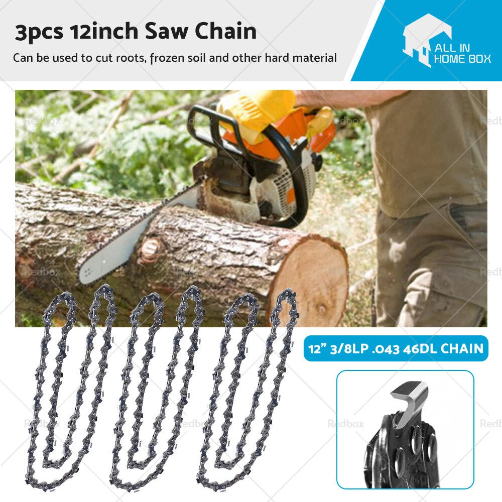 12” Chains for Makita Cordless 2x18V 36V Chainsaw DUC302
