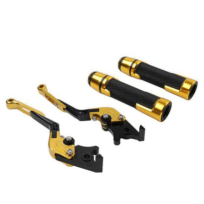 Folding Extendable Brake Clutch Lever Handlebar Grip Set for Yamaha FJR XJR 1300 (2001-2018)