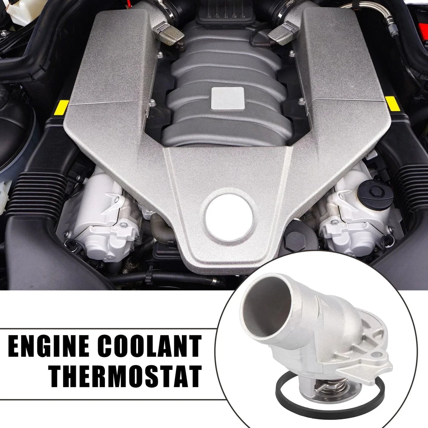 Engine Coolant Thermostat for Mercedes-Benz C240 C280 C320 CL500 E320 (2001-2005)