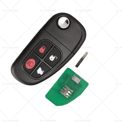 Transponder Remote Key Fob for Jaguar XJ, X-Type, S-Type (2002-2008)