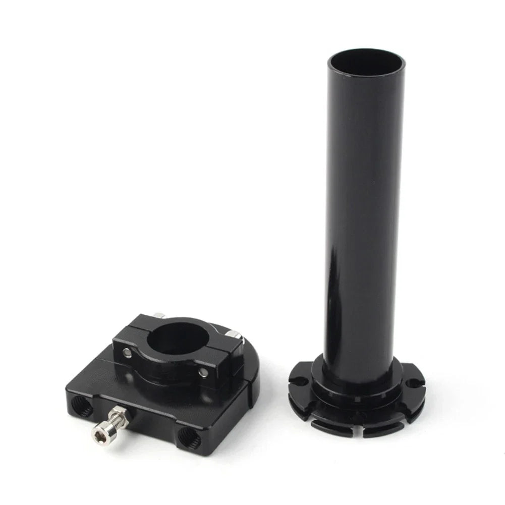 7/8in Turn Twist Throttle Handle Bar Tube for Universal CNC Black