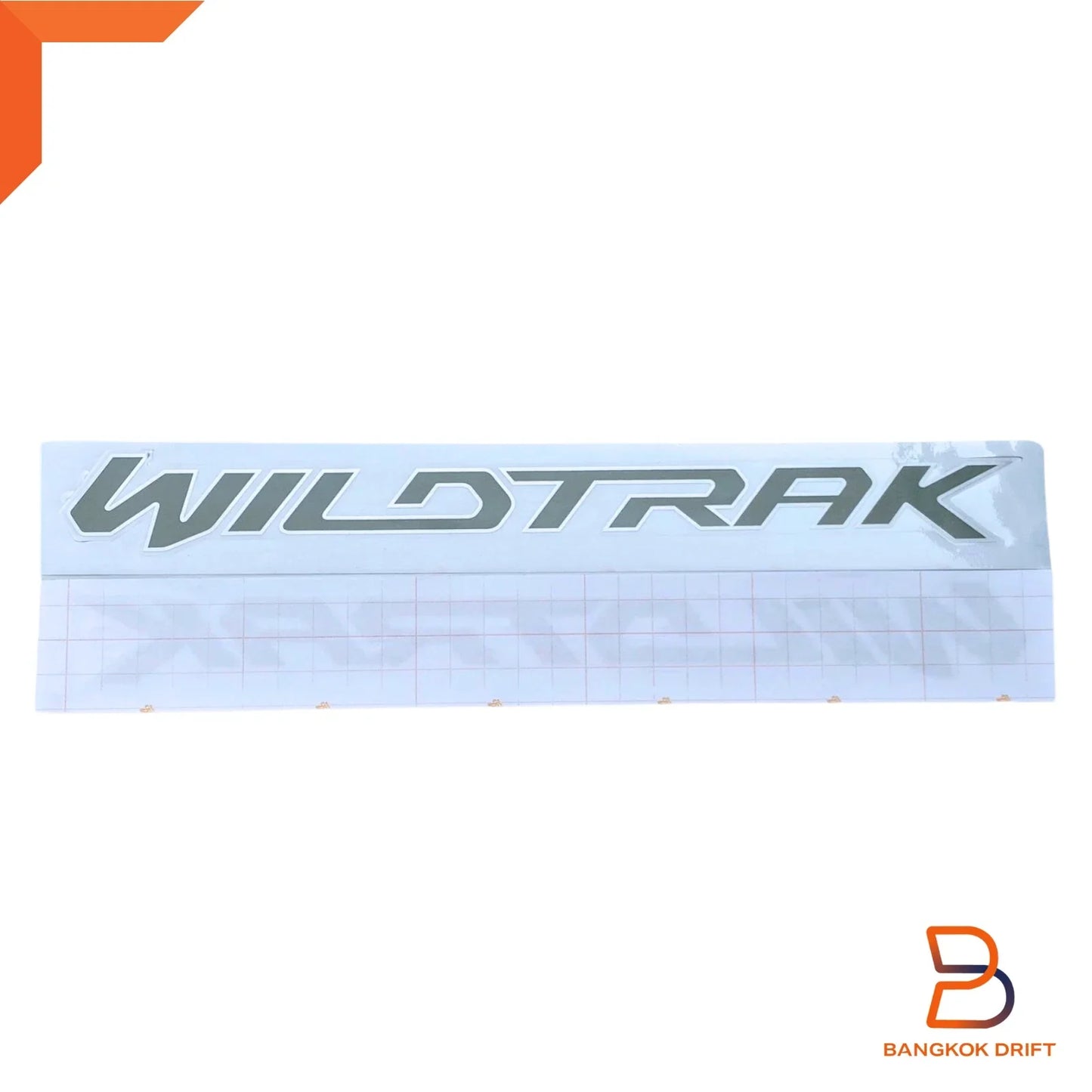 Light Grey Silver Wildtrak Front Door Side Decal Sticker for Ford Ranger (15-18)