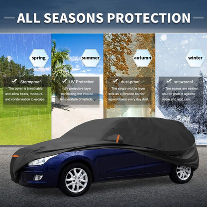 Waterproof PEVA Cotton Car Cover for Hyundai i30 (2011-2021) with Zipper
