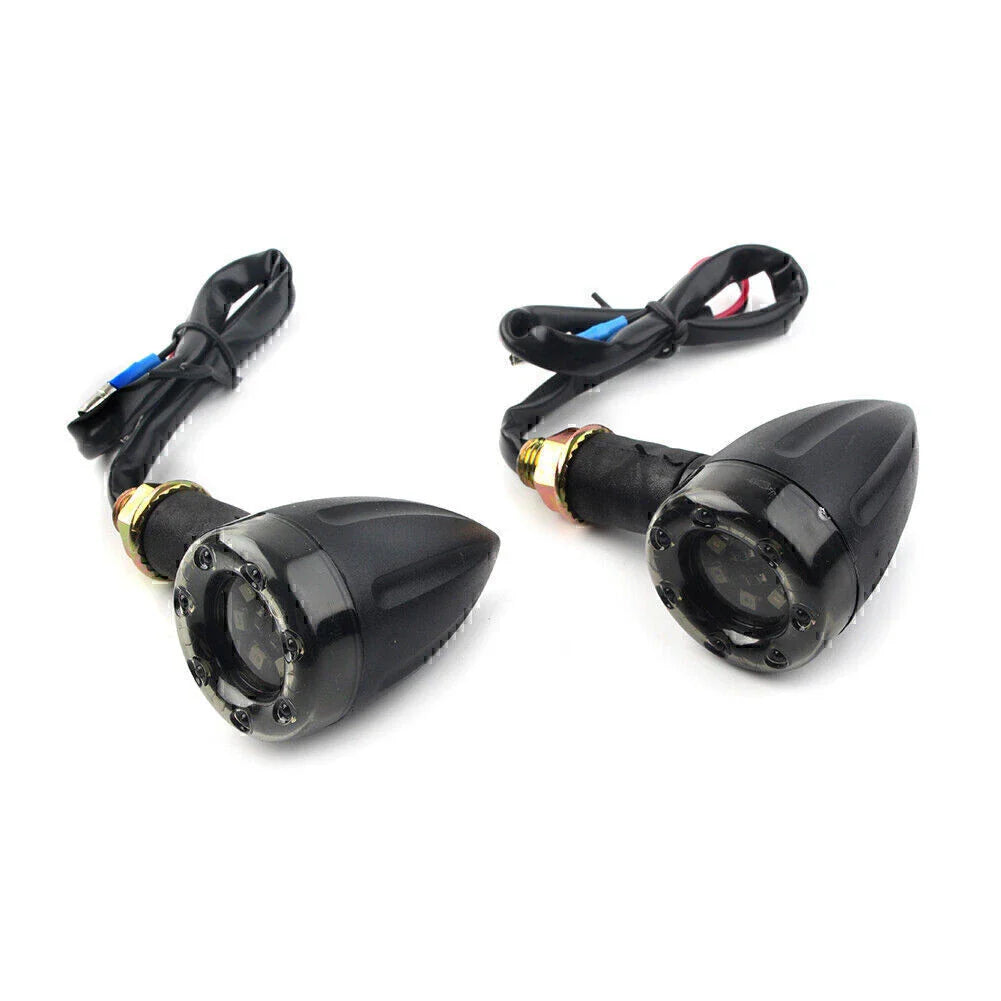 8mm Universal Motorcycle LED Turn Signal Lights for Harley