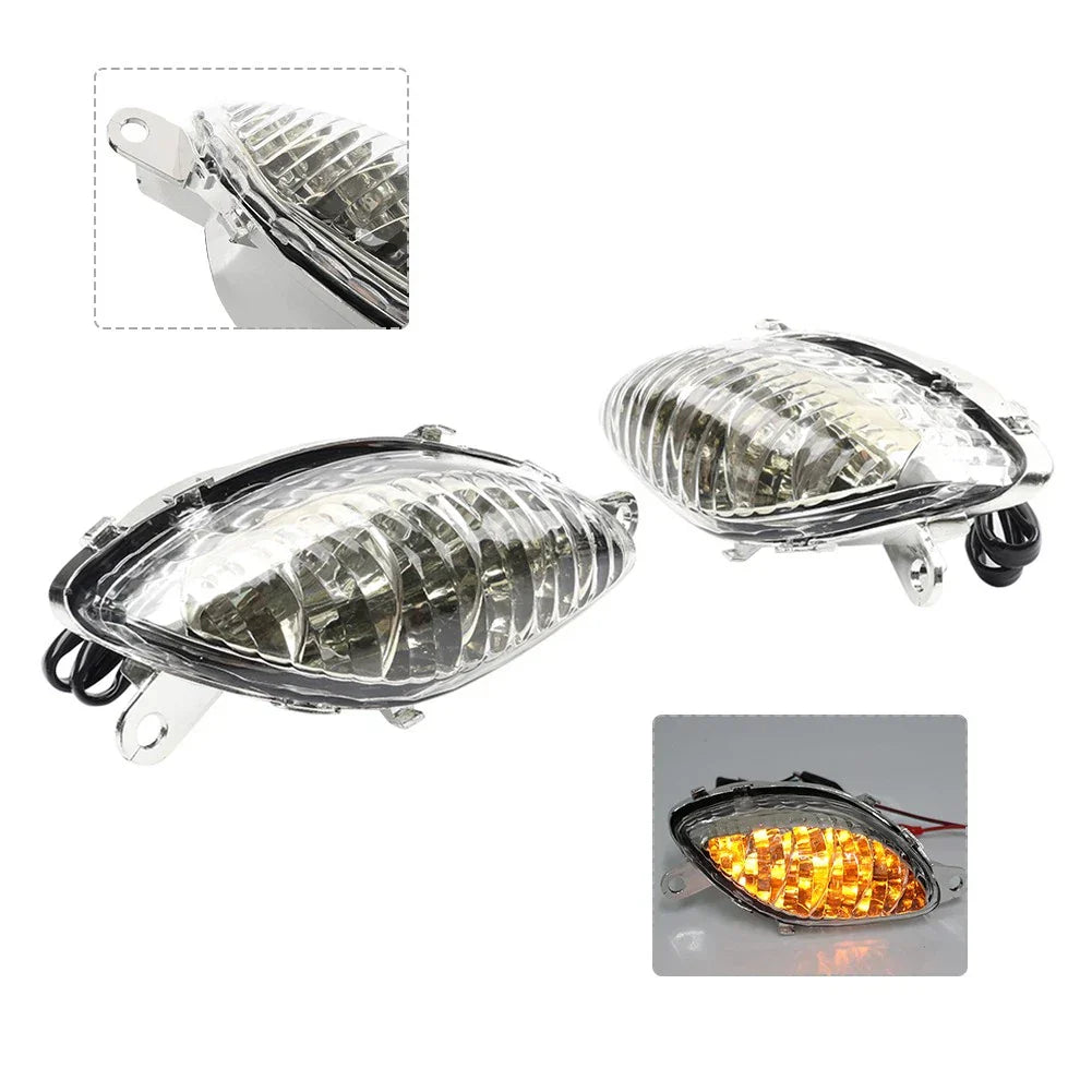 Clear Front Turn Signal Indicator Light for SUZUKI GSX1300R HAYABUSA (1999-2007)