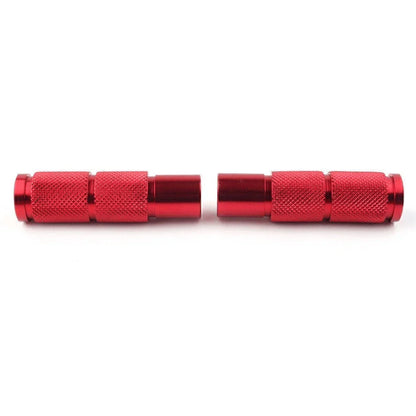 Red Universal Motorcycle Bike Foot Pegs Rear Set Pedals for Racing