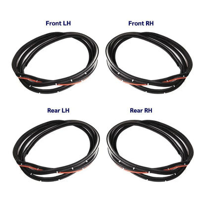 Door Rubber Seal Weatherstrip Set 4 Fits Honda Civic EC ED EE EF SED 1988-91 D06