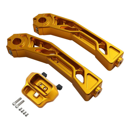 Handlebar Risers Gauge Mount for Harley Softail Fat Boy Low Rider (18-25)