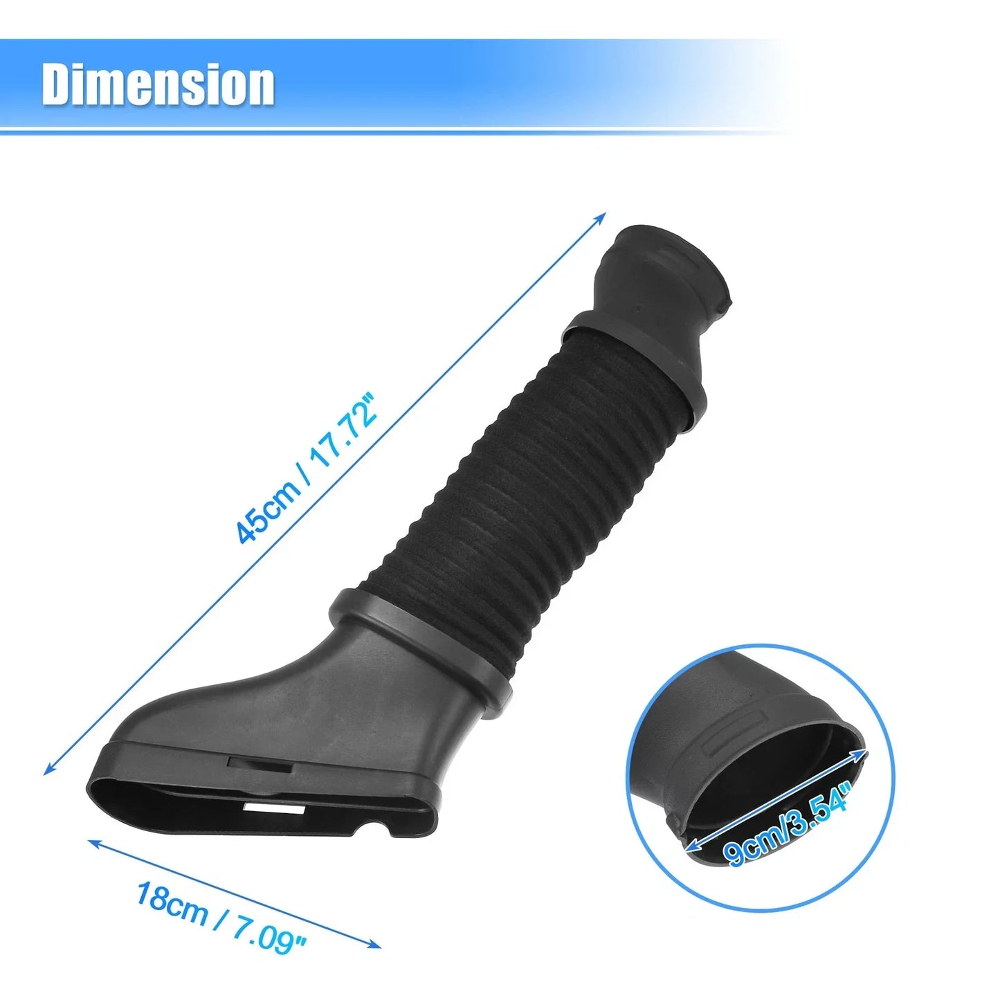 Car Air Intake Hose Tube for Mercedes-Benz CLS550 CLS63 (2012-2014) Black