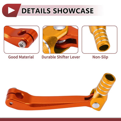 Shifter Lever for Honda CRF150F - Orange Gold Tone Silver Tone (2003-2023)