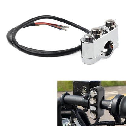 1" Handlebar Control Switches w/ Wiring Harness for Harley Dyna Sportster (2006-2023)