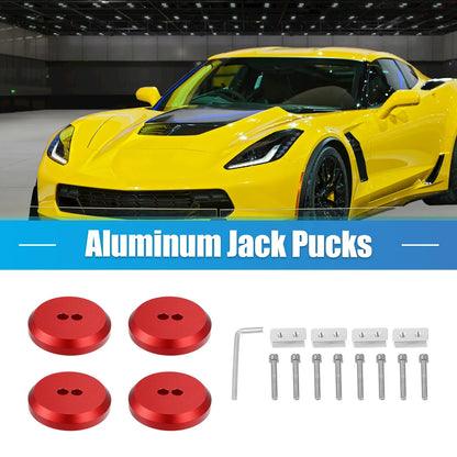4 Pcs Jack Pad for Chevrolet Corvette C5 (1997-2004) & Porsche Frame Rail Red