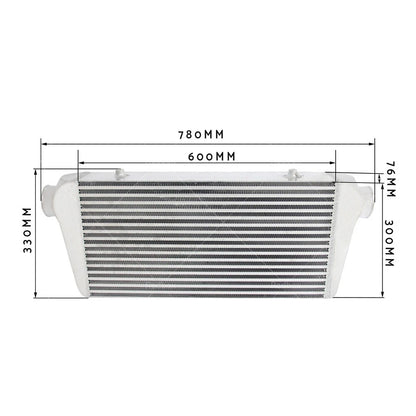 3" Bar & Plate Intercooler for Universal 600x300x76mm