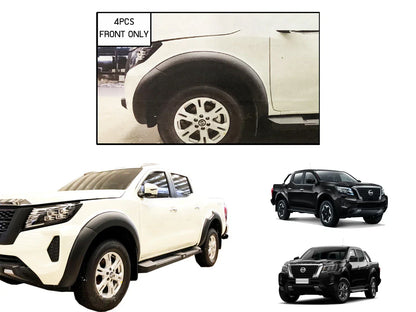 Front Matte Black Fender Flares for Nissan Navara (2021-2022)