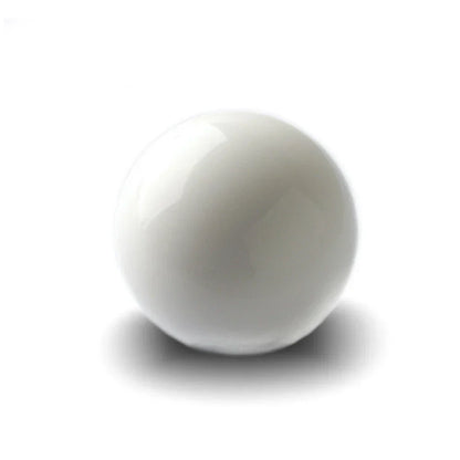 White Acrylic Round Ball Gear Shifter Knob for Manual Transmission Car